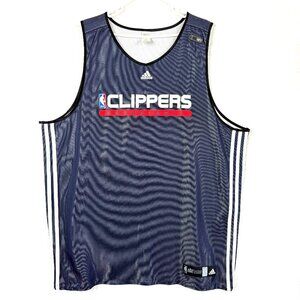Los Angeles Clippers Adidas Team Issued Practice Jersey Mens 2XL Tall Reversible